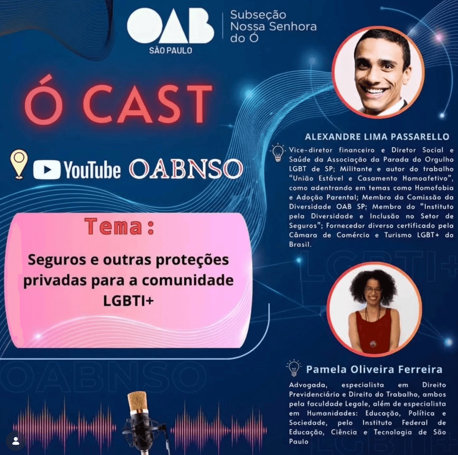 ASSISTA AGORA! 🎙️ Ó CAST:  Seguros e outras proteções privadas para a comunidade LGBTI+